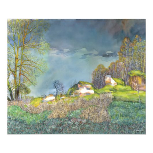 Voorjaarsstorm Foto Afdruk (Voorkant)