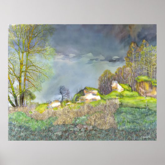 Voorjaarsstorm Poster (Voorkant)