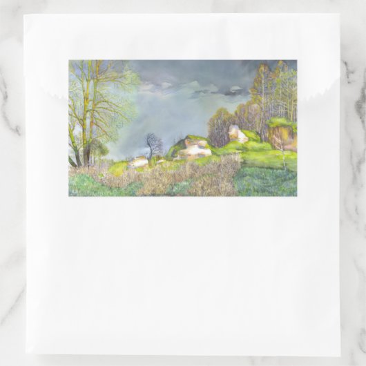 Voorjaarsstorm Rechthoekige Sticker (Tas)