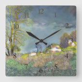 Voorjaarsstorm Vierkante Klok (Voorkant)