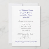 Voorjaarstetons WEDDING-repetitie diner uitnodigin Kaart (Achterkant)