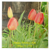 Voorjaarstijd 2 Moederdag Tegel Tegeltje (Voorkant)