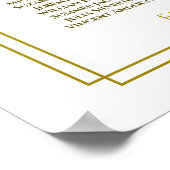 Voorjaarstop 9 Tafel - weduwenkaart Poster (Hoek)