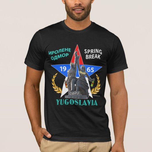 Voorjaarstop Joegoslavië 1965 (Donker) T-shirt (Voorkant)