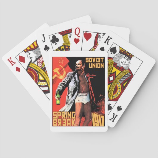 Voorjaarstop van de Sovjet-Unie 1917 Pokerkaarten (Achterkant)