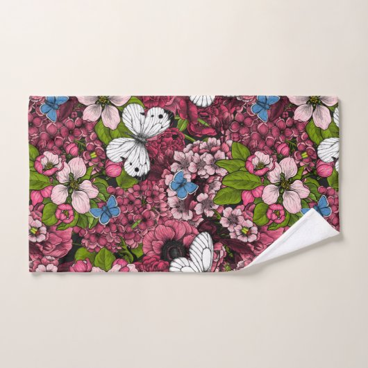 Voorjaarstuin 2 bad handdoek (Handdoek)