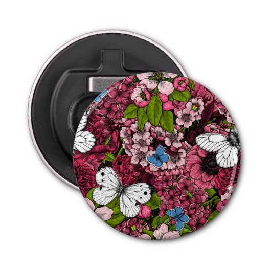 Voorjaarstuin 2 button flesopener (Voorkant)