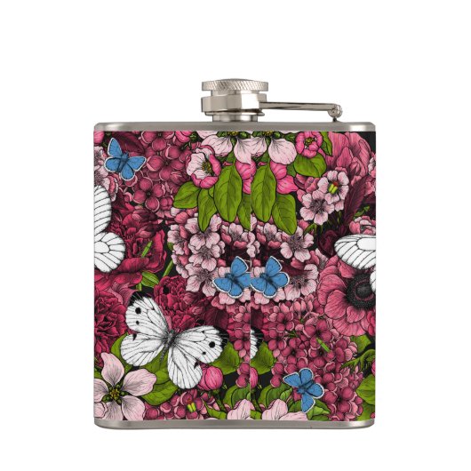 Voorjaarstuin 2 heupfles (Achterkant)