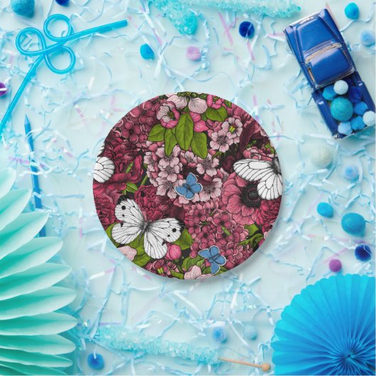 Voorjaarstuin 2 papieren bordje (Feest)