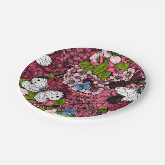 Voorjaarstuin 2 papieren bordje (Gekanteld)