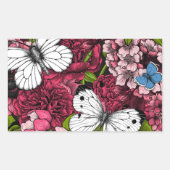 Voorjaarstuin 2 rechthoekige sticker (Voorkant)