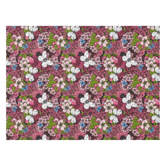 Voorjaarstuin 2 tafelkleed (Voorkant (Horizontaal))