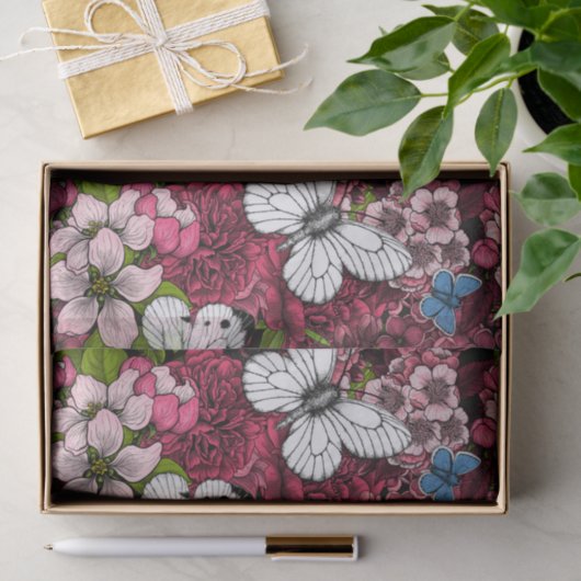 Voorjaarstuin 2 tissuepapier (Geschenk)