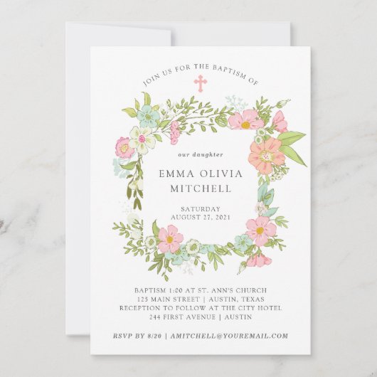 voorjaarstuin | bloemendoop kaart (Voorkant)