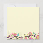 Voorjaarsuitnodiging van de vrienden kaart (Achterkant)