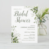 Voorjaarsuitnodiging van Floral met Griekenland Kaart (Staand voorkant)