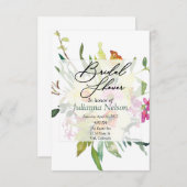 Voorjaarsuitnodiging voor daffodil bouquet kaart (Voorkant / Achterkant)