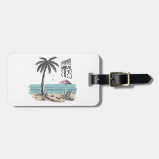 Voorjaarsvakantie 2025 Beach Vibes Bagagelabel