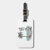 Voorjaarsvakantie 2025 Beach Vibes Bagagelabel (Voorkant verticaal)