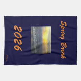 "VOORJAARSVAKANTIE 2026 OCEAN SUNSET KEUKENDOEK" THEEDOEK