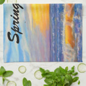 VOORJAARSVAKANTIE 2026 OCEAN WAVE THEEDOEK (Gevouwen)