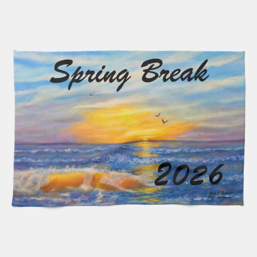 VOORJAARSVAKANTIE 2026 OCEAN WAVE THEEDOEK (Horizontaal)