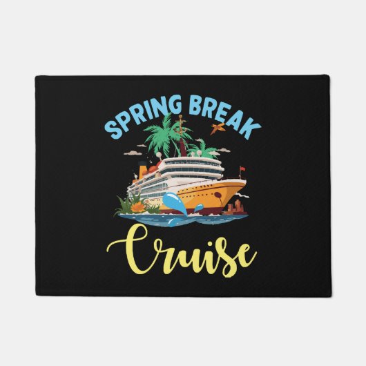 Voorjaarsvakantie cruise deurmat (Voorkant)