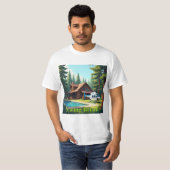 Voorjaarsvakantie in het bos t-shirt (Voorkant volledig)