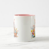 Voorjaarsviering - paashaas tweekleurige koffiemok (Center)