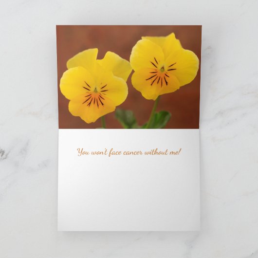 VoorjaarsViolet tegen zuster-kankersupport Kaart (Binnen)