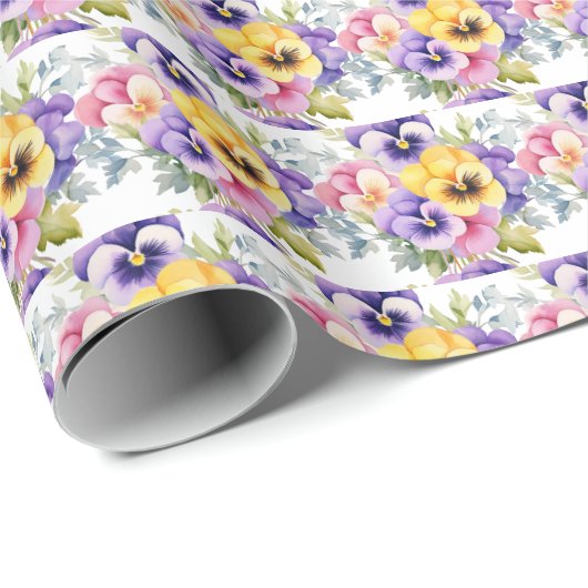 Voorjaarsviooltjes Viooltje Cadeaupapier (Rol Hoek)
