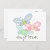 Voorjaarsvlinders dromen altijd briefkaart (Voorkant / Achterkant)