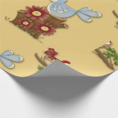 Voorjaarsvogels Cadeaupapier (Hoek)