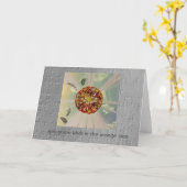 Voorjaarsvogels in de oranje boom kaart (Gele Bloem)