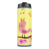 Voorjaarsvogels (m/initiaal) Thermische trommel Thermosbeker (Voorkant)