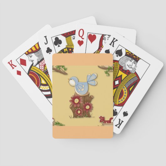 Voorjaarsvogels Pokerkaarten (Achterkant)