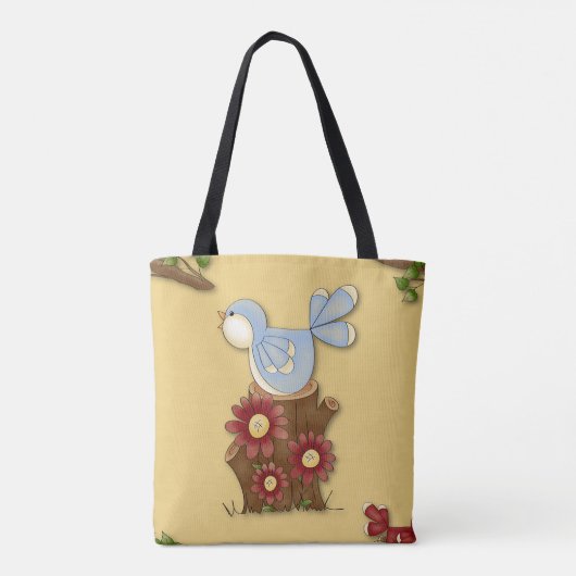 Voorjaarsvogels Tote Bag (Achterkant)