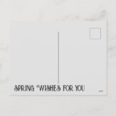 Voorjaarswensen Feestdagenkaart (Achterkant)