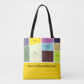 Voorjaarszomer 2025 tote bag (Voorkant)
