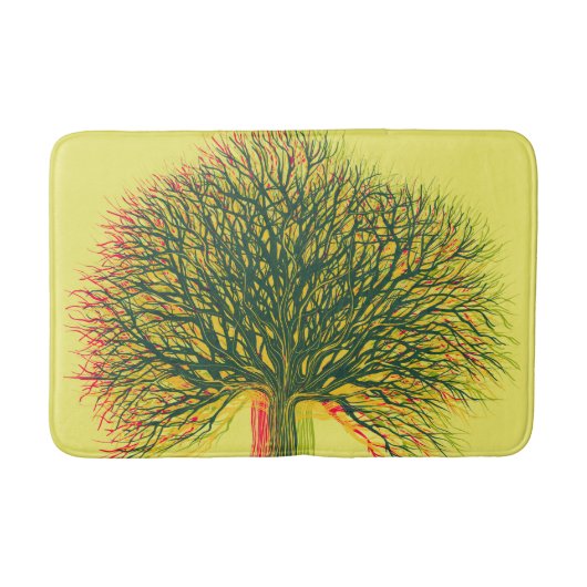Voorjaarszomer herfst winterboom #2 badmat (Voorkant)