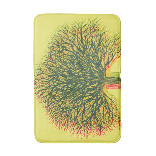 Voorjaarszomer herfst winterboom #2 badmat (Voorkant Verticaal)