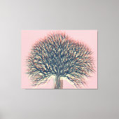 Voorjaarszomer herfst winterboom #3 canvas afdruk (Voorkant)