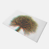 Voorjaarszomer herfst winterboom #3 deurmat (Schuin)