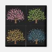 Voorjaarszomer — winterboom Magnet (Voorkant)