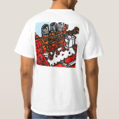 voorkant 32ford, achterkant flathead witte t-shirt (Achterkant)
