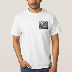 voorkant 32ford, achterkant flathead witte t-shirt