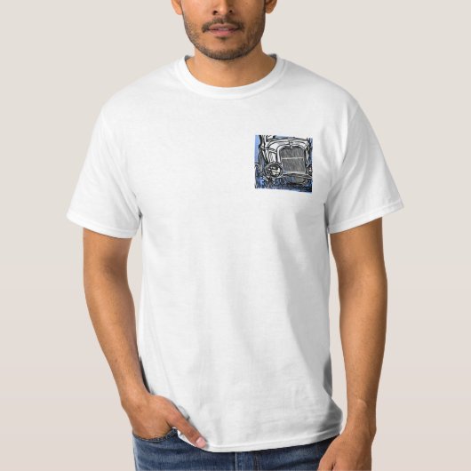 voorkant 32ford, achterkant flathead witte t-shirt (Voorkant)