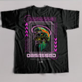 Voorkant + achterkant Schedel Kunst geobsedeerd de T-shirt