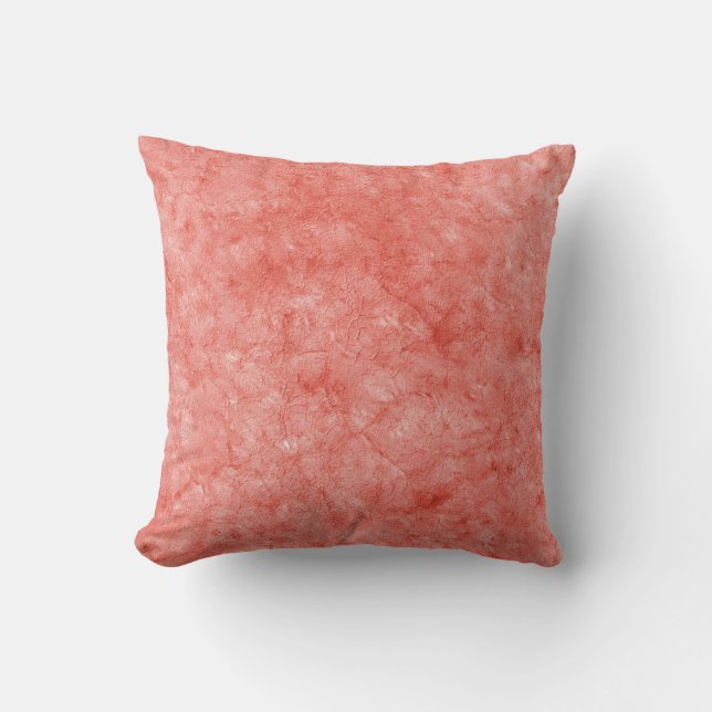 Voorkant Aquarel Rood & Rose Goud Decoratie Kussen (Voorkant)