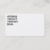 voorkant auto visitekaartje (Achterkant)